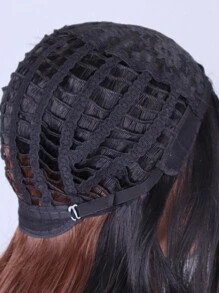 金色漸層歐美假髮女長捲髮波浪合成假髮日常聚會用 - 棕色 - 查看 5