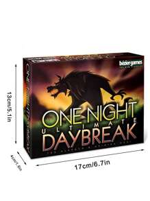 1手拼盤遊戲牌組多人派對遊戲英文版本極致狼人外星人吸血鬼黎曉版 - 彩色 - 查看 4