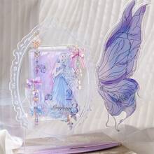 20 Piezas/paquete Set De Pegatinas Para Scrapbooking Y Journaling, Serie De Joyería Sin Límites, Diseño Metálico De Cristal Y Láser - Rojo - Ver 7