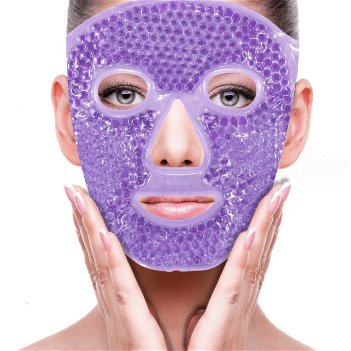 Summer Cooling Ice Pack Face Mask, Purple SHEIN USA