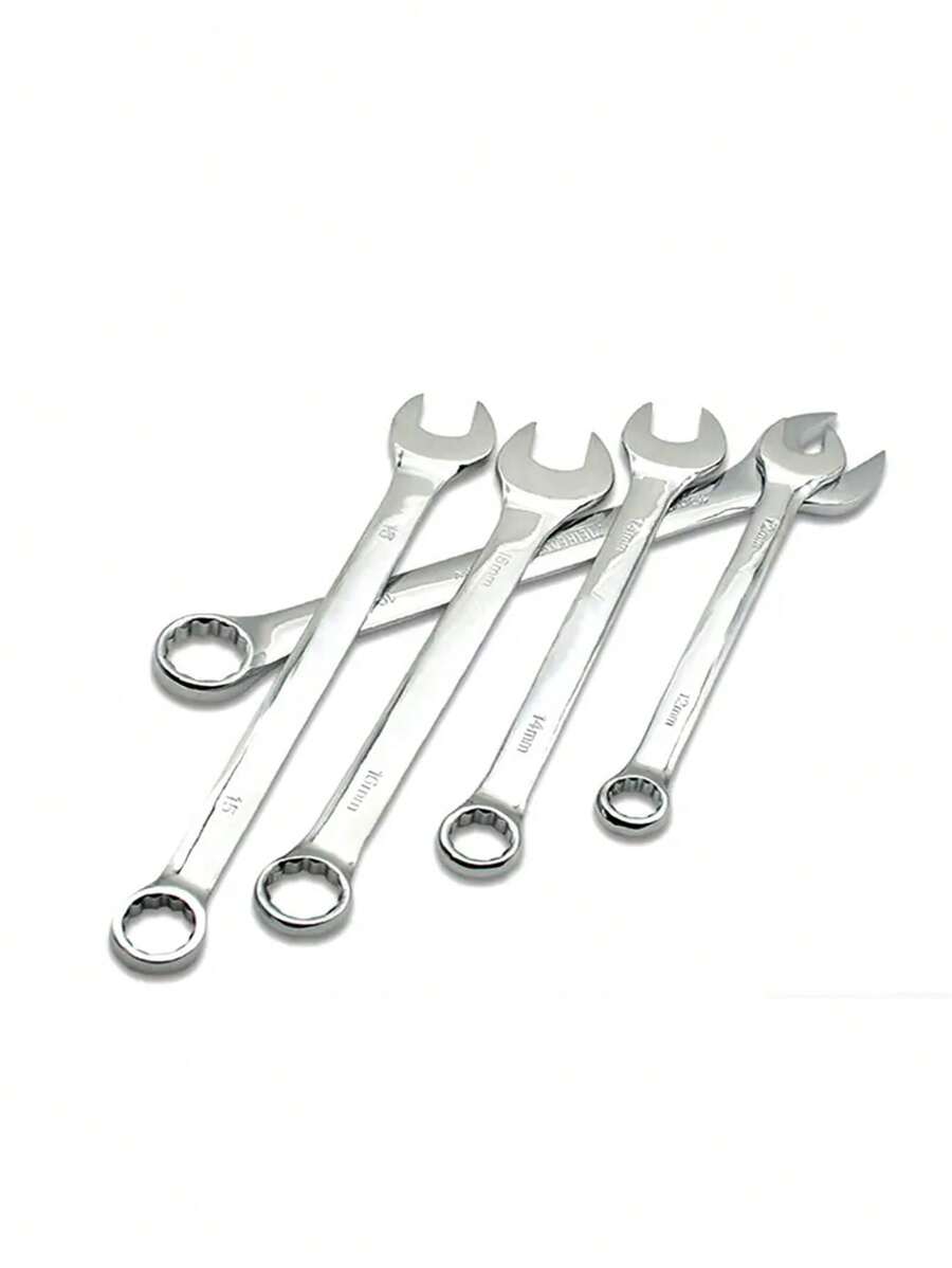 打開式扳手,拋光公制備有鏡面處理,修理手工具,標準6mm-24mm齒輪扳手螺母工具,適用於一般家庭、車庫和汽車維護