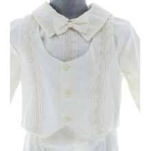 Traje Para Bautizo De Niño 2883 1 A 4 Años - Beis - Ver 7