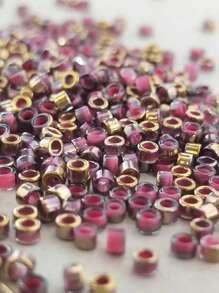 5700粒/80克,16種顏色2.5mm漸變玻璃種子珠,適用於diy手鍊,項鍊 - 彩色 - 查看 8