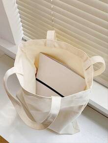 1 Pieza Bolso De Mano De Mujer Con Estampado De Arcoíris - Beis - Ver 5