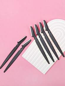 10 Piezas Herramienta Multifuncional De Exfoliación De La Piel, Navaja Para Cejas, Navaja Para Vello Facial, Navaja Para Afeitar Piernas - Negro - Ver 5