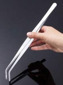 2 Miếng Cái nhíp Bộ Thép không gỉ Nhíp Với Thẳng Và Uốn cong Nhắc - Bạc - Xem 4