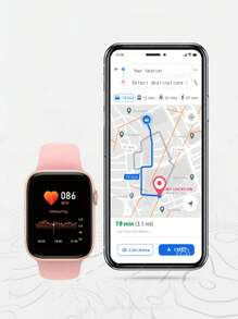 Eytlptoc 2024 年新款智能手表，触摸屏，男女通用时尚运动款，接听/拨打电话，多拨盘开关，日历闹钟，跑步，徒步旅行，各种运动，睡眠，相机，适用于 Android/IOS 手机 - 銀色 - 查看 9