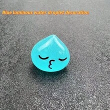 藍色發光樹脂diy珠寶吊墜/裝飾/可愛的迷你手工藝品/有趣的髮飾/派對裝飾