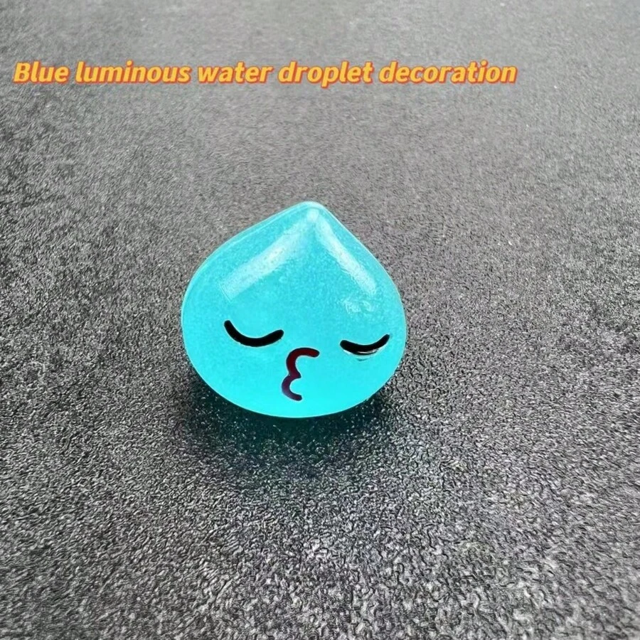 藍色發光樹脂diy珠寶吊墜/裝飾/可愛的迷你手工藝品/有趣的髮飾/派對裝飾