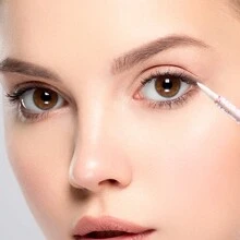 50入組多功能水晶手柄化妝刷,適用於唇蜜刷和睫毛膏刷 - 玫紅色 - 查看 8