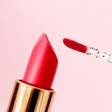 50入組多功能水晶手柄化妝刷,適用於唇蜜刷和睫毛膏刷 - 玫紅色 - 查看 4