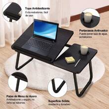 Mesa Cama Portátil Plegable Para Laptop Soporte Altura Ajustable leody - Caqui - Ver 4