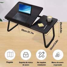 Mesa Cama Portátil Plegable Para Laptop Soporte Altura Ajustable leody - Caqui - Ver 3