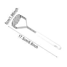 Stainless Steel Manual Mini Potato Masher Garlic Press Children's Food Supplement Kitchen Tool Masher - Stainless steel original color - View 10