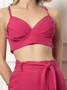Women Two-Piece Outfits - Màu Hồng Tươi - Xem 3