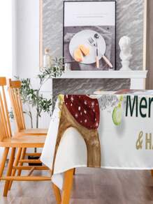 1入組聖誕節慶紋樣印花桌布 - 多彩色 - 查看 4