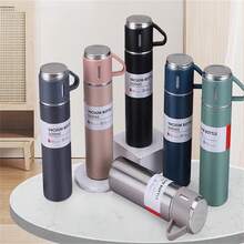 不鏽鋼保溫杯,雙層防隔熱保溫水瓶,可保溫保冷數小時,適用於自行車騎行、背包旅行、辦公室、車內、學生、學校、聚會、露營,是旅行必備品 - 彩色 - 查看 1