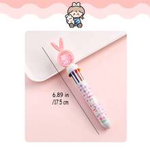 4pcs Cartoon Rabbit 10-in-1 Ballpoint Pen, Student Exam Office Stationery Multicolor Signature Pen - Multicolor - View 11