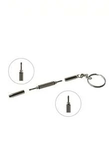 1入組及3入組不銹鋼眼鏡螺絲刀,適用於所有標準螺絲孔 - 銀色 - 查看 5