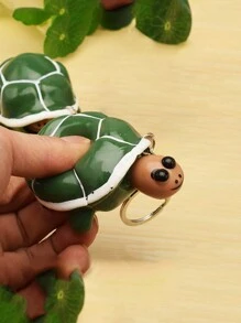 1 件裝減壓柔軟玩具 - 海龜與模擬水果造型緩慢上升玩具 - 灰色 - 查看 2