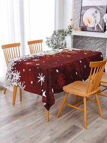 1入組聖誕節慶紋樣印花桌布 - 多彩色 - 查看 3