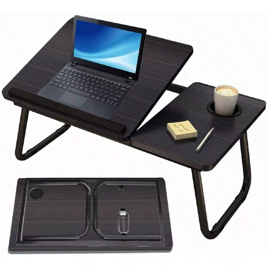 Mesa Cama Portátil Plegable Para Laptop Soporte Altura Ajustable leody - Caqui - Ver 1