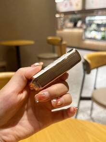 1pc Gold-rimmed White Tpu Car Key Protective Case With 3 Buttons, Suitable For Cars - Multicolor - View 6