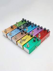 1pc Electric Guitar Effects Processor, Single Block Equipped With Eq, Distortion, Overload, Fuzz, Chorus, Analog Delay, Noise Gate, Tuner, Mini Size - Classic Chorus - View 3