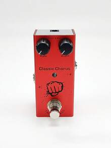 1pc Electric Guitar Effects Processor, Single Block Equipped With Eq, Distortion, Overload, Fuzz, Chorus, Analog Delay, Noise Gate, Tuner, Mini Size - Classic Chorus - View 1