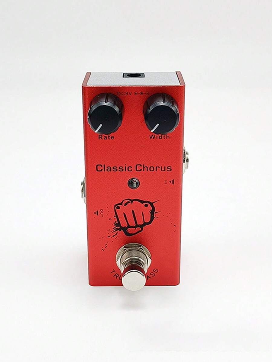1pc Electric Guitar Effects Processor, Single Block Equipped With Eq, Distortion, Overload, Fuzz, Chorus, Analog Delay, Noise Gate, Tuner, Mini Size - Classic Chorus - View 1