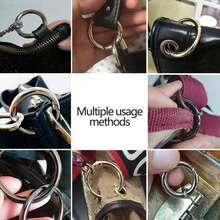 1/5/10/20入組18-28mm圓形多功能造型卡比尼勾,可開啟的鑰匙鏈鑰匙扣,diy珠寶連接器,狗繩扣 - 金色 - 查看 9