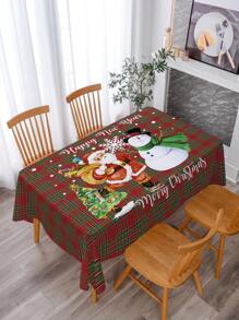 1入組聖誕主題圖案桌布 - 多樣化色 - 查看 1