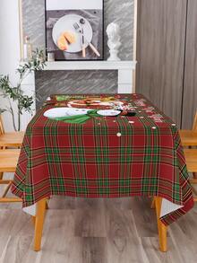 1入組聖誕主題圖案桌布 - 多樣化色 - 查看 2