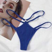 新款丁字褲女式性感內衣薄款吊帶鏤空內褲柔軟三角褲低腰丁字褲內褲女內衣內褲