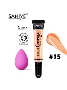 Concealer With Sponge For Concealers For Face Saniye For Imperfections Pimples Dark Circles, Blackheads Scars - Warm Vanilla - View 1