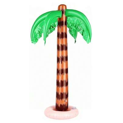 Albero Di Cocco Gonfiabile Da 1pc 95cm, Albero Di Piante Verdi Artificiali Per Decorazioni Esterne Per Giardino, Piscina, Oggetti Di Scena