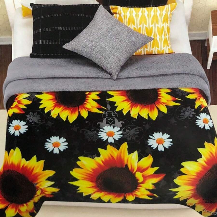 Soft Shearling Reverse Coverlet - moka kahve - Görünüm 1