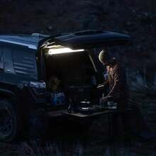 1 pieza Lámpara plegable portátil y inflable, luz nocturna, luz para camping/carpa al aire libre, iluminación para jardín exterior, caminos, patio - Azul - Ver 4