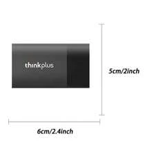 Thinkplus便攜式固態硬盤usb3.1外置512gb 1tb 2tb Hd Hdd硬盤驅動器,固態硬盤usb閃存盤,us202 - 黑色 - 查看 4