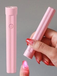 可攜式手持迷你光療美甲燈,適用於所有凝膠指甲油,快速充電usb美甲乾燥機,uv Led美甲燈閃光筆 - 粉色 - 查看 1