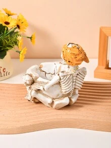 1 件装新款创意个性时尚烟灰缸潮流装饰复古家饰摆件礼物礼品骷髅烟灰缸