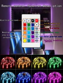 Lámpara Para Computadora De Escritorio, Lámpara Para Caja De Computadora, Luz Para Atmósfera De Juegos, Tira De Luz Led Rgb, Lámpara Para Decoración De Festivales, Luz Para Fiesta De Cumpleaños, Iluminación Interior - Multicolor - Ver 5