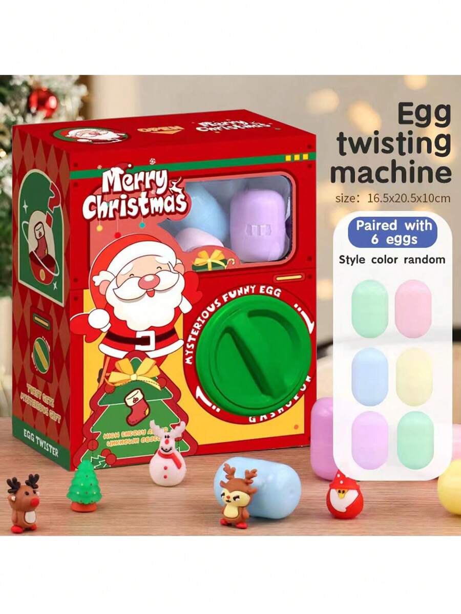 1 Miếng Đỏ  Ông già Noen Phong cách Hộp Blind Viên con nhộng Đồ chơi , Trẻ em Trò chơi tương tác Đồ chơi , Giáng sinh Qủa tặng - Đỏ - Xem 1