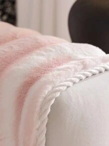 1 件紮染漸層人造兔毛沙發墊,搭配防滑簡約風格扶手靠背分離沙發毛巾沙發套保護沙發並保持柔軟舒適 - 粉色 - 查看 8