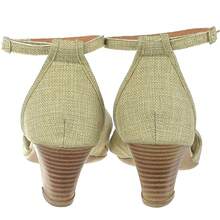 Women Heeled Sandals - Màu be - Xem 3