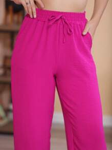 Women Pants - 紫色 - 查看 6