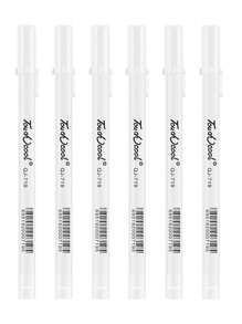 1 件裝金銀白三色筆美術學生手繪動漫設計白線筆高光繪圖線條筆 - 白色 - 查看 8