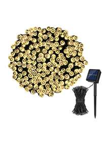 1入組32米/ 300led太陽能戶外裝飾燈串,8種模式,防水,適用於聖誕和新年裝飾 - 彩色 - 查看 2