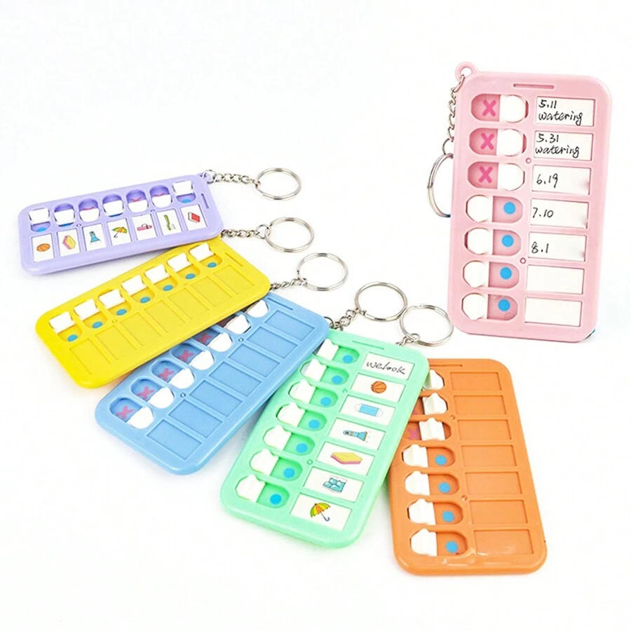 3入組便攜式迷你備忘板,適用於待辦事項計畫、提醒事項、辦公室、學校和家庭用品(隨機顏色) - 彩色 - 查看 1