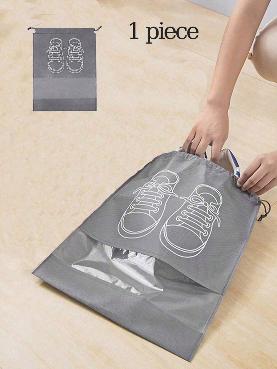 1 件鞋子收纳袋衣柜收纳袋无纺布旅行便携包防水挂袋鞋子收纳袋鞋子收纳袋鞋袋鞋子收纳盒适用于运动鞋运动鞋拖鞋跑鞋旅行必需品旅行配件 - 灰色 - 查看 1